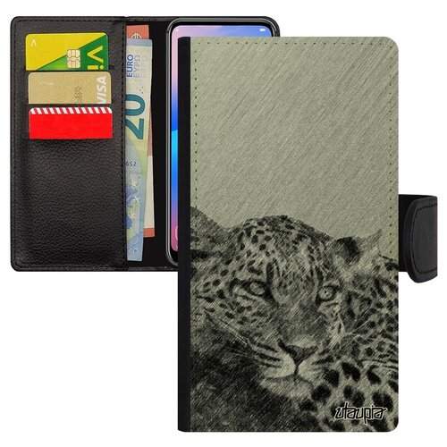 фото Чехол книжка на смартфон galaxy a5 2017, "леопард" гепард африка utaupia