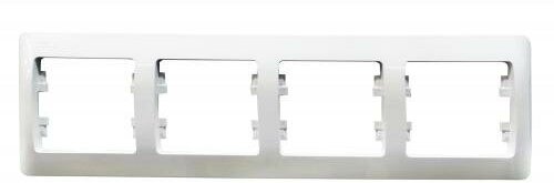 Glossa GSL000104 Рамка 4-постовая горизонтальная (горизонтальная, белая) Schneider Electric - фото №11