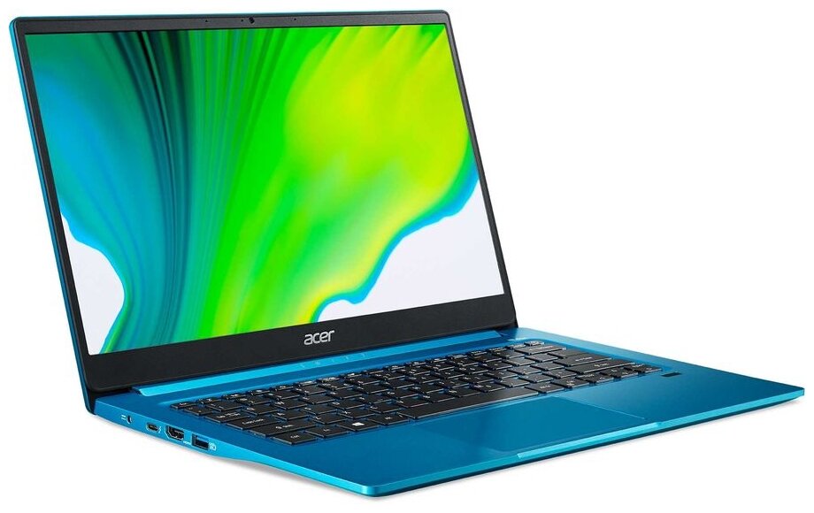 Ультрабук Acer Swift 3 SF314-59-55T0 Core i5 1135G7 8Gb SSD512Gb Intel Iris Xe graphics 14 IPS FHD 1920x1080 Windows 10 Home ltblue WiFi BT Cam