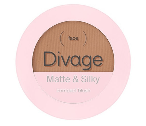 Дивейдж / Divage - Компактные румяна для лица Matte&Silky Compact Blush тон 02, 4 г