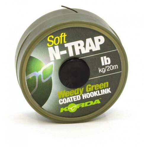 Поводковый материал Korda N-Trap Soft Weedy Green 20m леска korda subline green 0 30мм