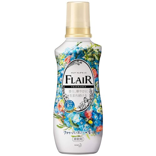 Kao Кондиционер для белья Flair Fragrance Flower Harmony с освежающим цветочным ароматом, 0.54 л