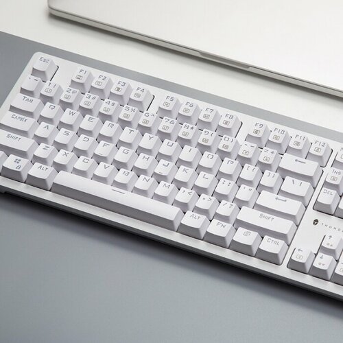Клавиатура игровая THUNDEROBOT KG3104 White (ENG+русские кейкапы), проводная