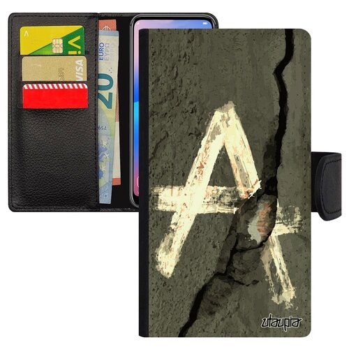 фото Чехол-книжка на мобильный iphone 7 plus, "анархия" anarchy безвластие utaupia