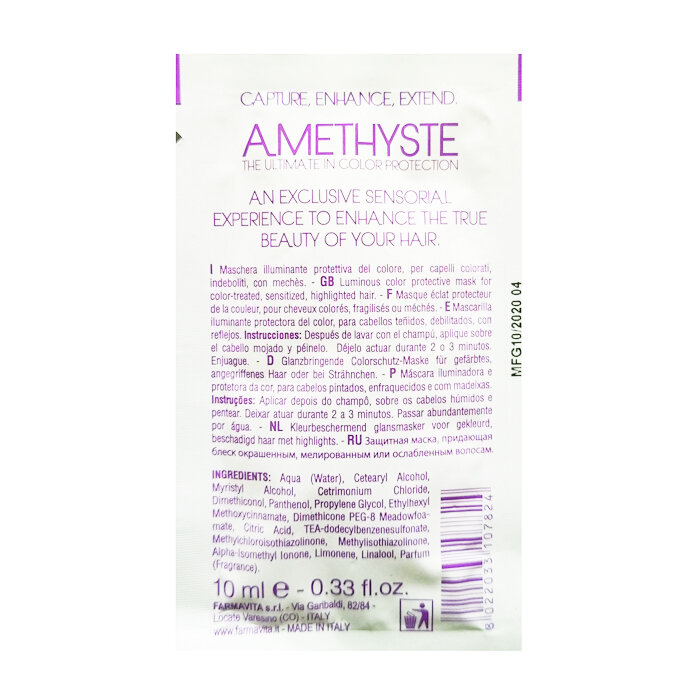 FARMAVITA Маска для окрашенных волос Amethyste Color Mask 10 мл