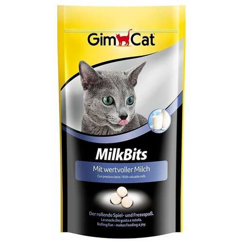 Лакомство для кошек GimCat MilkBits, 40 г молоко