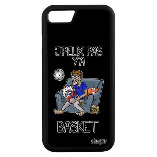 фото Чехол для смартфона iphone 8, "не могу - смотрю баскетбол!" карикатура шутка utaupia