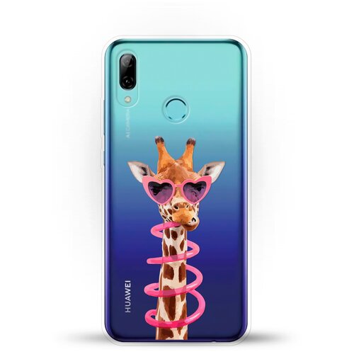 фото Силиконовый чехол жираф на huawei p smart (2019) andy & paul