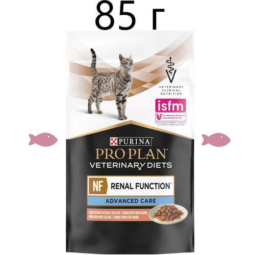 Влажный корм для кошек Purina Pro Plan Veterinary Diets NF Renal Function Advanced Care, поздняя стадия почечной недостаточности, лосось, 85 г