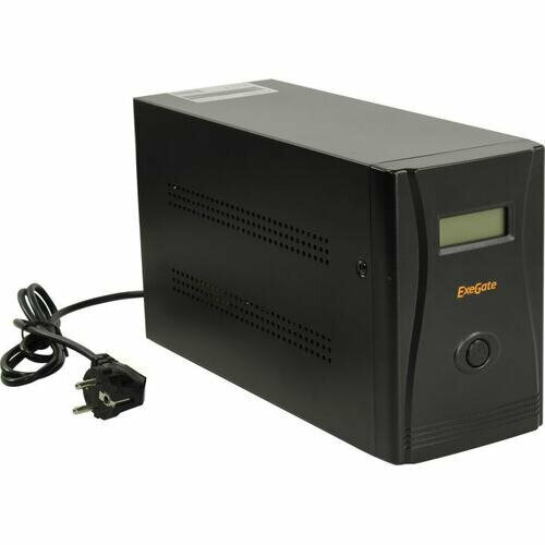 Источник бесперебойного питания Exegate EP285509RUS 1600VA/950W, LCD, AVR, 6*IEC-C13, RJ45/11, USB, black - фото №5