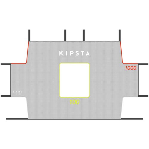 фото Футбольная сетка для отработки точности удара sg 500, размер m 1,8 х 1,20 м kipsta x декатлон decathlon