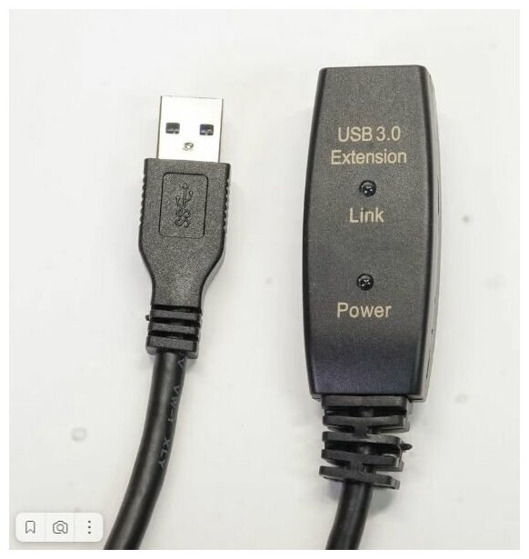 Удлинитель-кабель активный USB 3.0 на 30 метров с доп. питанием
