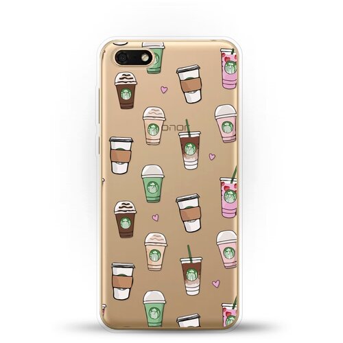 фото Силиконовый чехол кофе на huawei y5 lite (2018) andy & paul