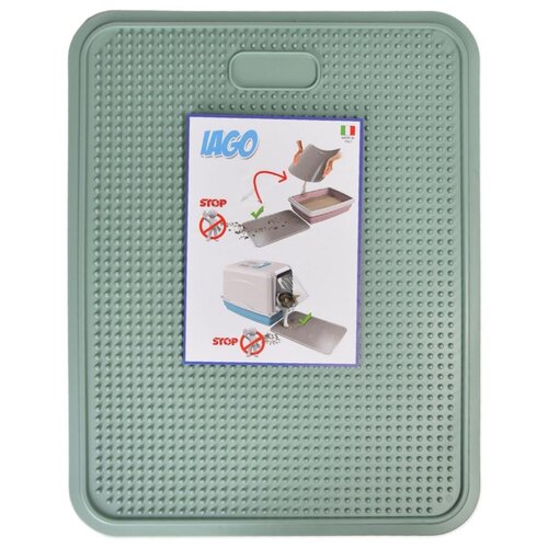 фото Коврик для кошачьего туалета lago 45x35см,салатовый georplast