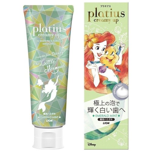 Зубная паста LION PLATINUS Creamy Up Emerald mint Toothpaste 90гр