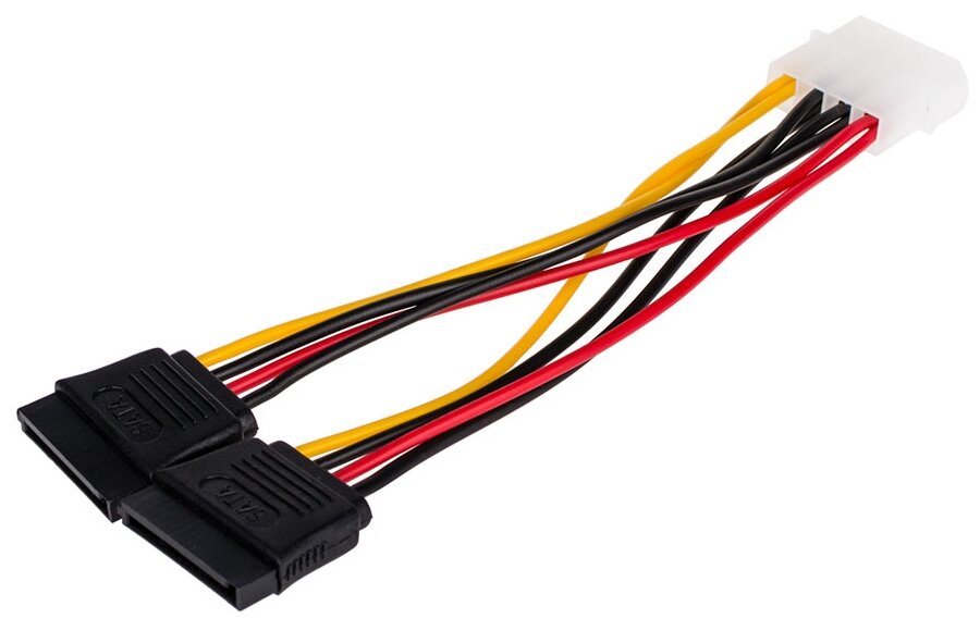 Переходник/адаптер Atcom Molex 4pin - 2xSATA 15 pin (AT8605)