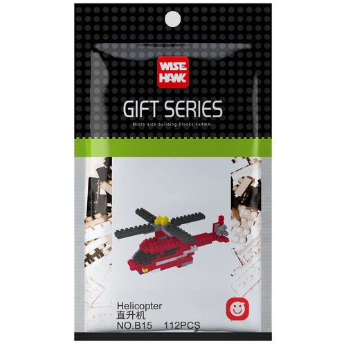 Конструктор Wisehawk  & LNO Вертолет 112 деталей NO. B15 helicopter Gift Series