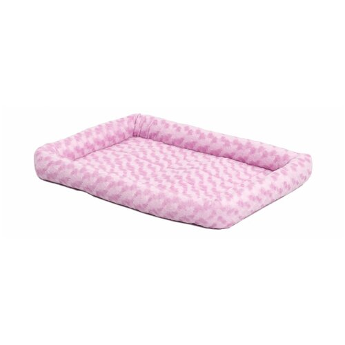 Лежак для собак и кошек Midwest QuietTime Fashion Deluxe Bolster 56х45х24.3 см 56 см 45 см прямоугольная розовый 24.3 см