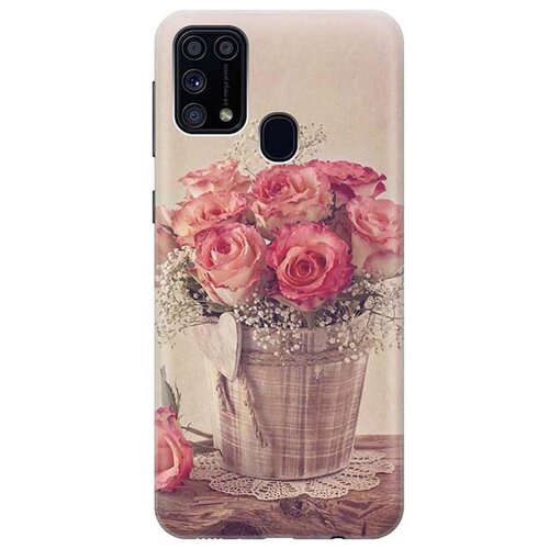 фото Чехол - накладка artcolor для samsung galaxy m31 с принтом "винтажные розы" re:pa