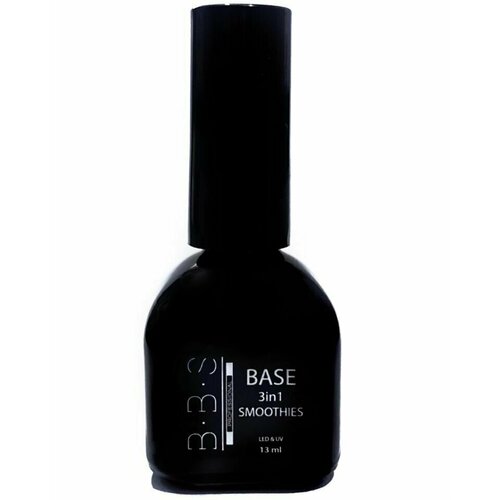 BBS professional база для гель лака каучуковая 3в1 смузи для маникюра, педикюра