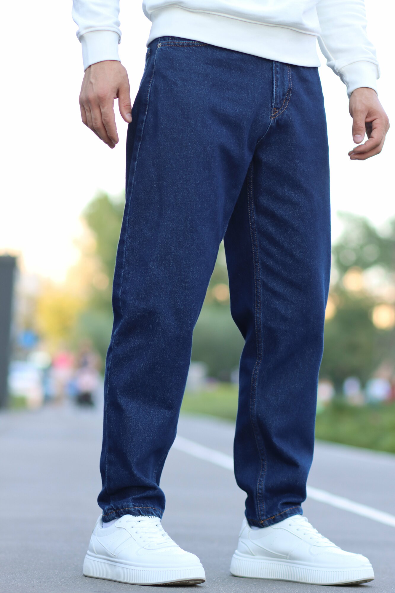 Джинсы бананы AZARRO TOUCH, размер 29, темно-синий — фото 1