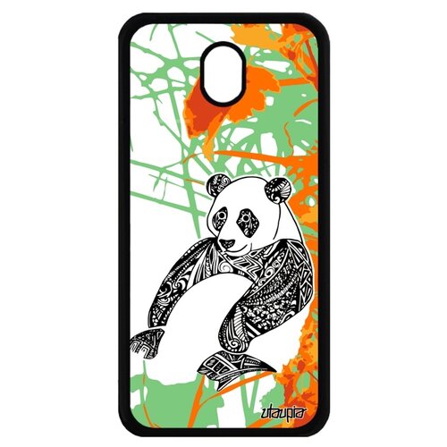 фото Чехол на смартфон galaxy j7 2017, "панда" бамбук медведь utaupia