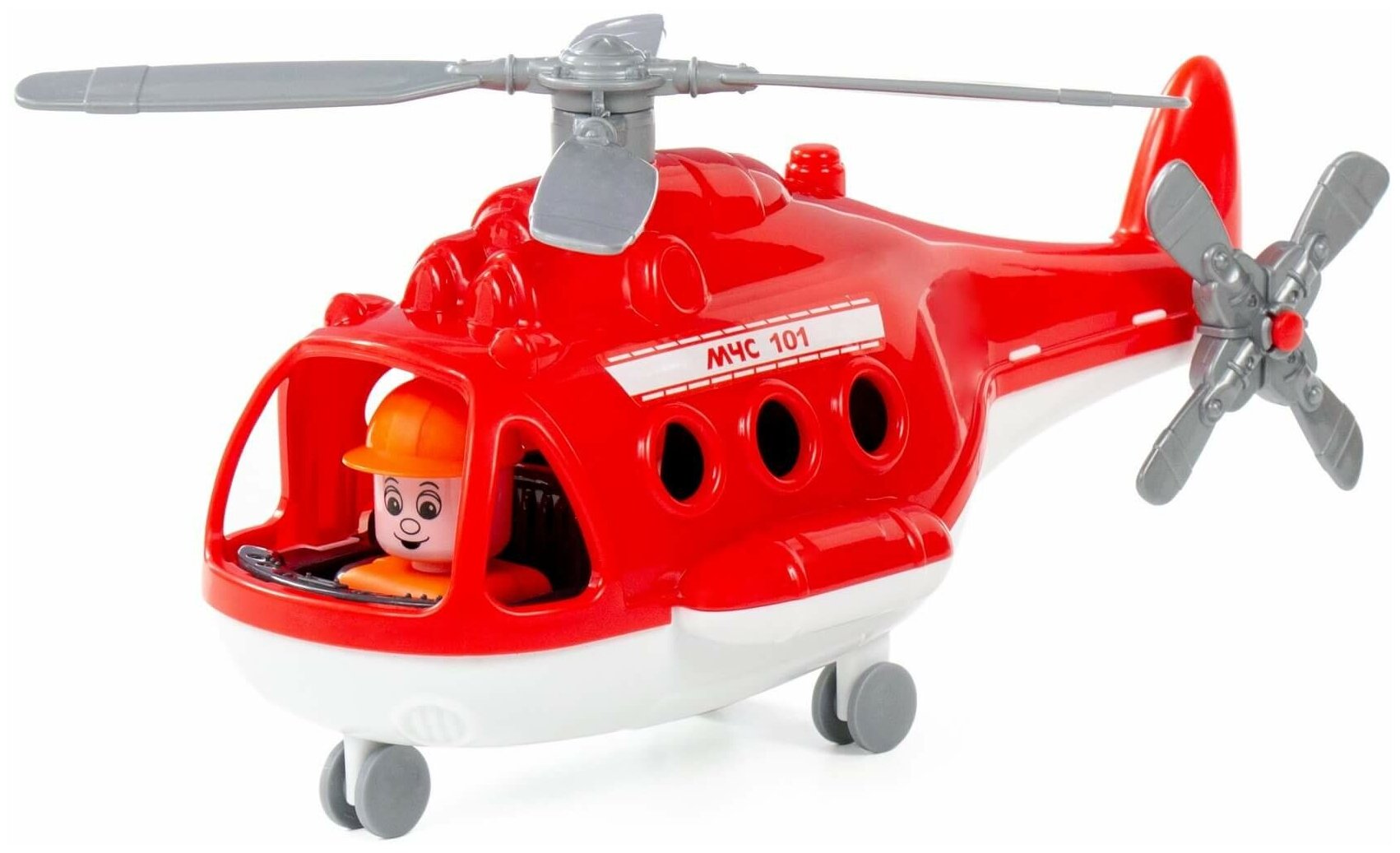 Вертолет пожарный Полесье Альфа, в сеточке 72382