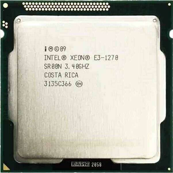 Процессор Intel Xeon E3-1270 3.40 GHz, 4core, 1+8Mb, 80W, 5 GT/s LGA1155 OEM