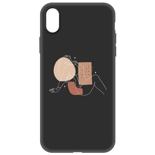 Чехол-накладка Krutoff Soft Case Чувственность для iPhone XR черный чехол накладка krutoff soft case сушки для iphone xr черный