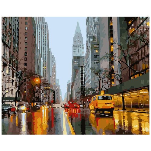 Картина по номерам Нью-Йорк. Манхэттен, 40x50 см картина по номерам путешествие в нью йорк 40x50 см