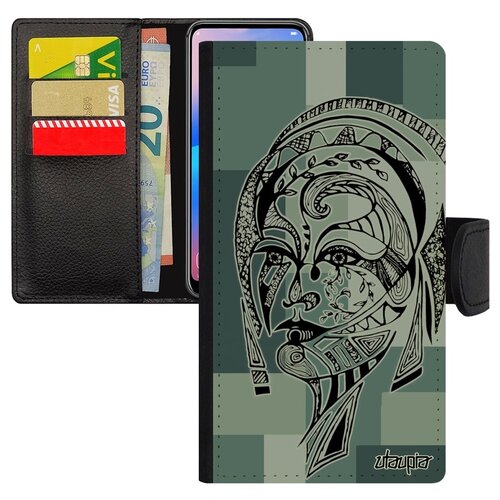 фото Чехол-книжка на мобильный mi 8 lite, "портрет женщины" девушка этнический utaupia