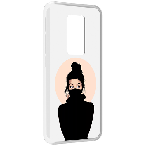 Чехол MyPads девушка-в-свитере женский для Motorola Defy 2021 задняя-панель-накладка-бампер