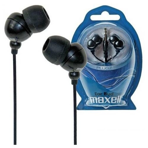 наушники MAXELL Ear Bud - Plugz чёрные 30700₽