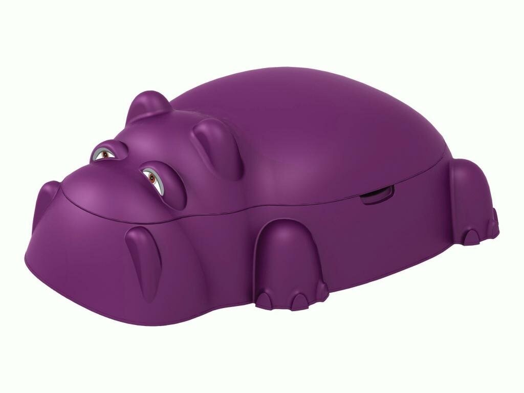 Песочница с крышкой Hippo пластик 70,5x98x34 см