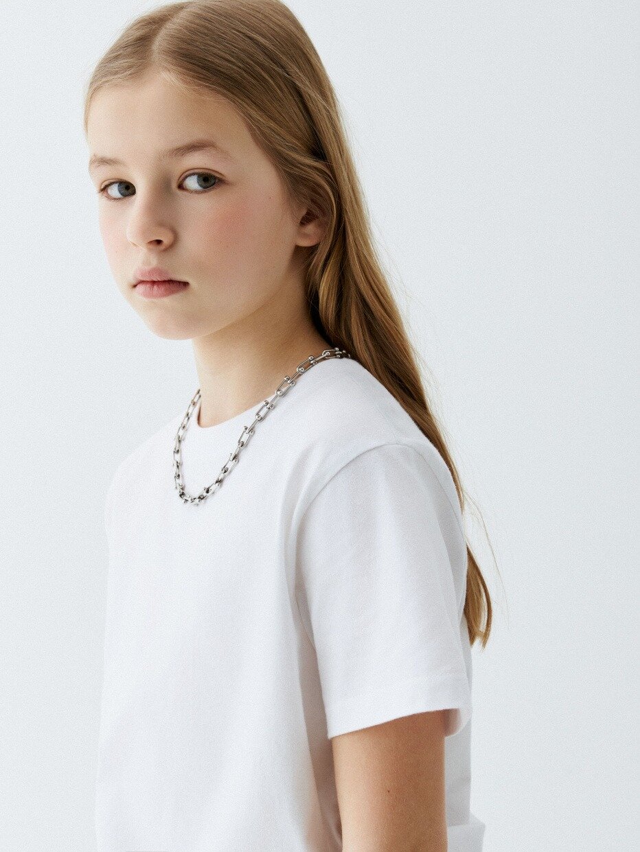 Футболка Sela, размер 158, белый — фото 1