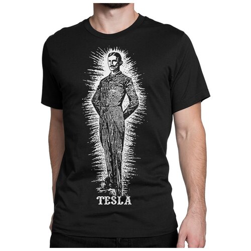 фото Футболка dream shirts тесла мужская l черная