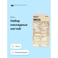 Набор накладных ногтей `DECO.` BASE миндалевидные 100 шт