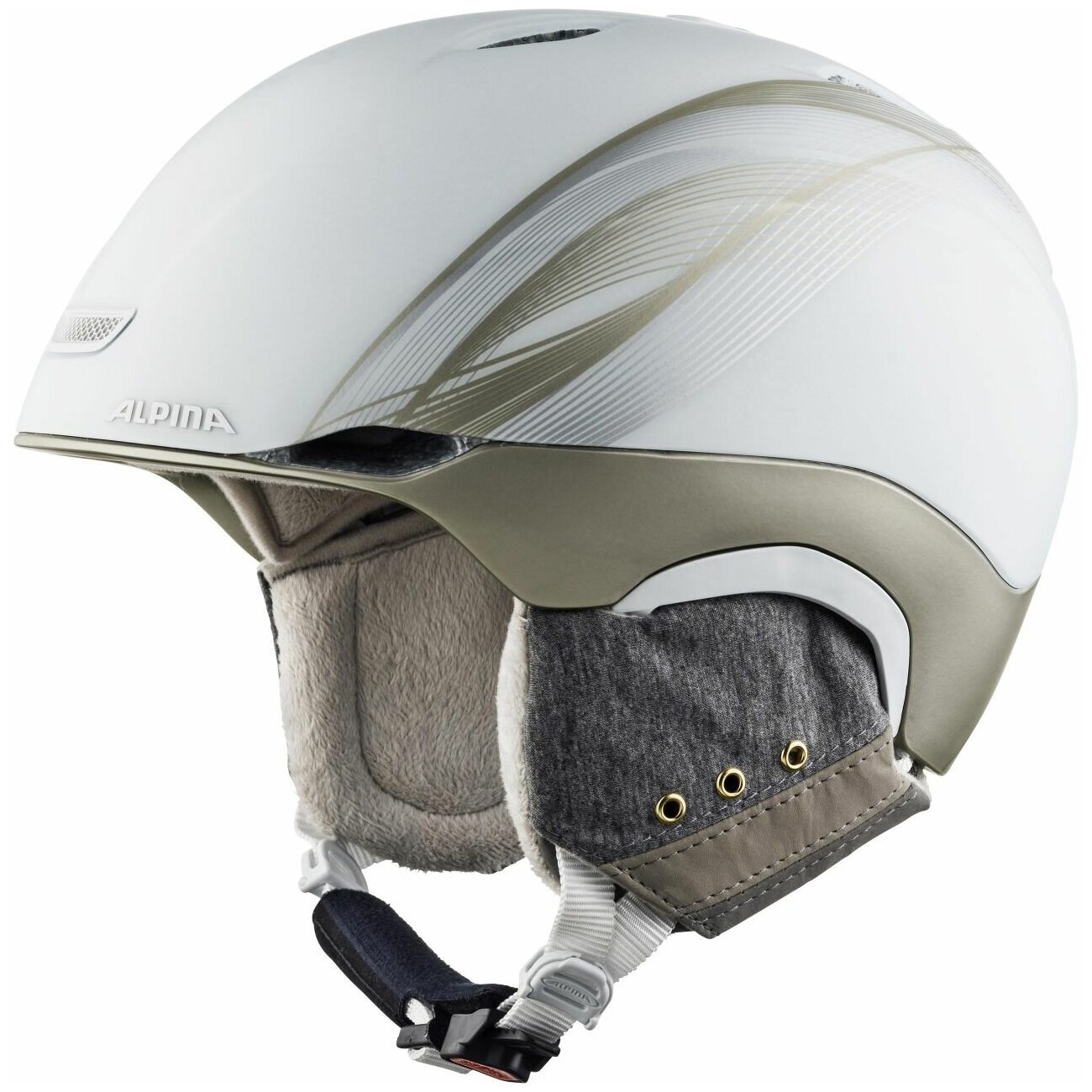 Зимний Шлем Alpina Parsena White-Prosecco Matt (см:55-59)