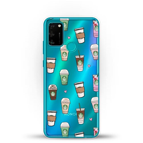 фото Силиконовый чехол кофе на honor 9a andy & paul