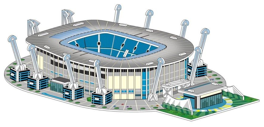 3Д пазл объемный Стадион Manchester City (Манчестер Сити)