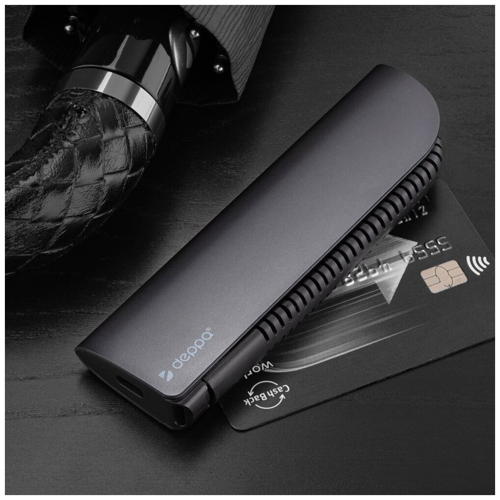 USB хаб Deppa мультипортовый Type-C 5 в 1 HDMI 4K Power Delivery 3 x USB 30 для Macbook iPad ПК