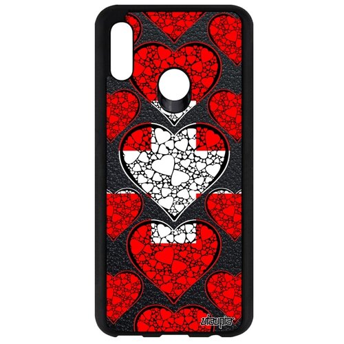 фото Чехол для телефонов p smart 2019, "флаг швейцарии с сердцем" любовь патриот utaupia