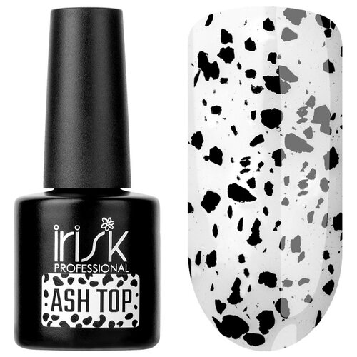 Irisk Professional Верхнее покрытие ASH Top, 01 black, 10 мл топ irisk декоративный без липкого слоя moon glow top 8мл