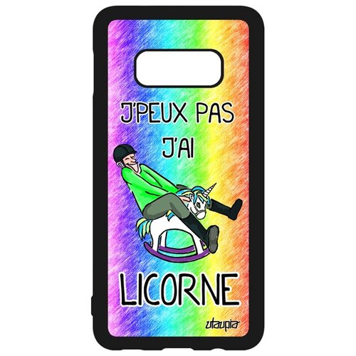 фото Чехол для samsung galaxy s10e, "не могу - у меня единорог!" сказка юмор utaupia