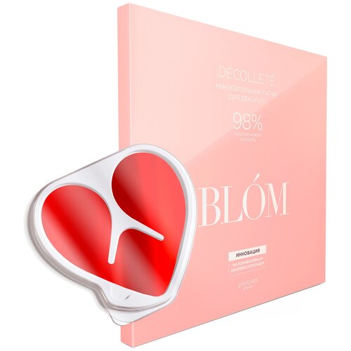 BLOM Патчи микроигольные для декольте Decollete, 2 патча, Blom