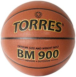 Баскетбольный мяч TORRES BM900 B32037, р. 7 коричневый