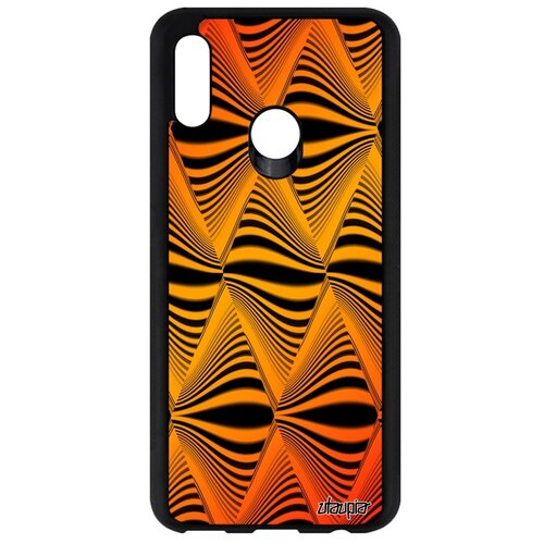 фото Чехол для мобильного huawei p smart 2019, "иллюзия волны" кружение ромб utaupia