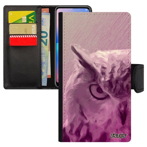 фото Чехол книжка для мобильного apple iphone 7 plus, "сова" филин сыч utaupia