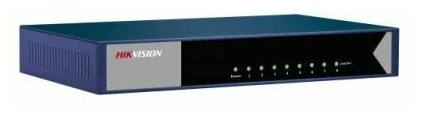 Коммутатор HIKVISION DS-3E0508-E(B) 8 RJ45 1000M (8й-Uplink порт); таблица MAC адресов на 4000 записей; пропускная способность 16Гб/с; 5VDC, 1A