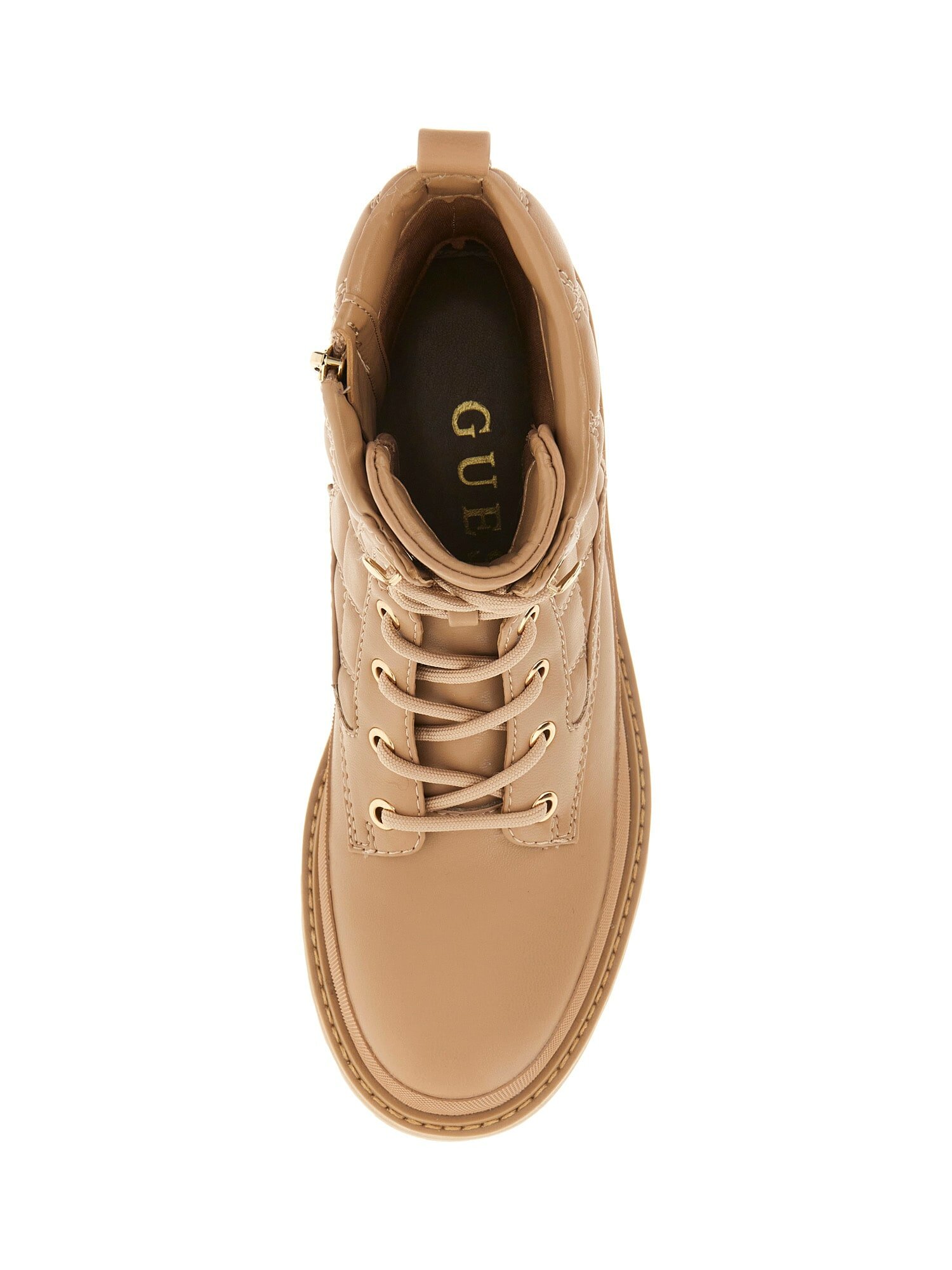 Ботинки берцы GUESS, размер 36, бежевый — фото 1